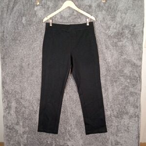SPANX Smooth Ponte Slim Straight Womens Pants Black Office Business Size L